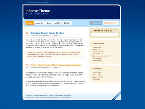 InSense WordPress Theme