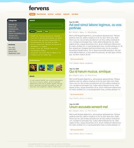 Fervens A WordPress Theme