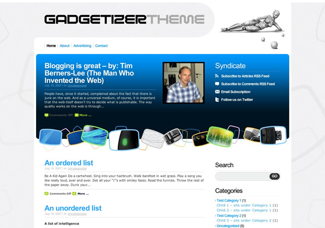 Gadgetizer WordPress Theme