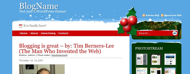 Christmas Free Days WordPress Theme