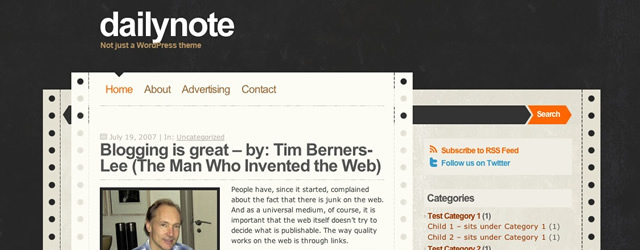 DailyNote Free WordPress Theme