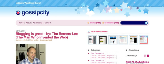 Gossip City Free WordPress Theme